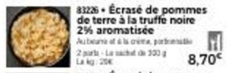 Thiriet Écrasé de pommes de terre à la truffe noire 2% aromatisée offre