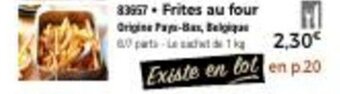 Thiriet Frites au four offre