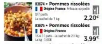 Thiriet Pommes rissolées offre