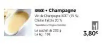 Thiriet Champagne offre