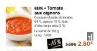 Thiriet Tomate aux oignons offre