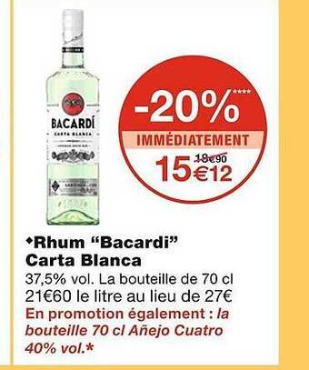 Monoprix Rhum offre