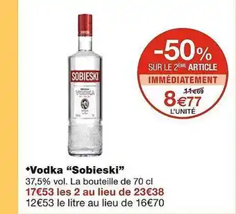 Monoprix Vodka offre