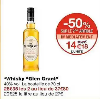 Monoprix Whisky offre