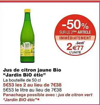 Jus de citron jaune