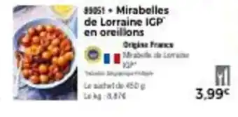 Mirabelles de lorraine IGP en oreillons