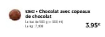 Thiriet Chocolat avec copeaux de chocolat offre