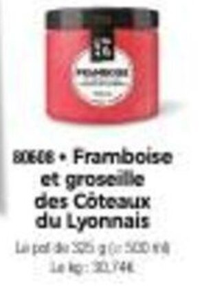 Thiriet Framboise et groseille des côteaux du lyonnais offre