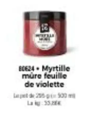 Thiriet Myrtille mûre feuille de violette offre