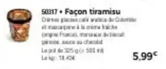 Thiriet Façon tiramisu offre