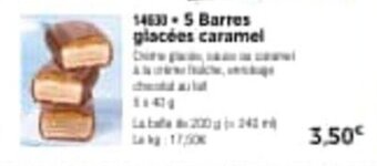 Thiriet 5 barres glacées caramel offre