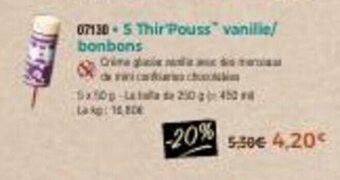 Thiriet 5 thir'pouss vanille/bonbons offre
