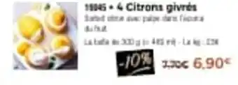 Thiriet 4 citrons givrés offre