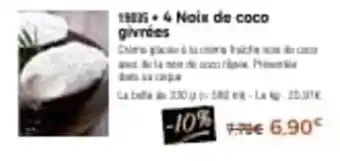 Thiriet 4 noix de coco givrées offre