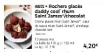 Thiriet Rochers glacés daddy cool rhum saint james'/chocolat offre