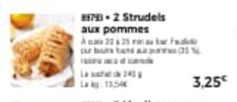 Thiriet 2 strudels aux pommes offre