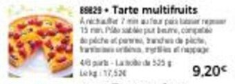 Thiriet Tarte multifruits offre