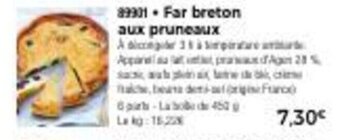 Thiriet Far breton aux pruneaux offre
