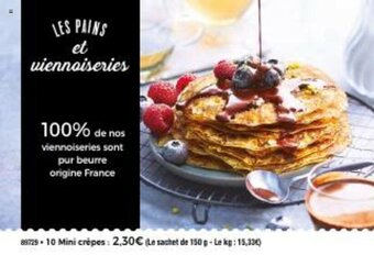 Thiriet 10 mini crêpes offre