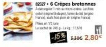 Thiriet 6 crêpes bretonnes offre
