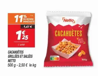 Cacahuètes grillees et salees netto