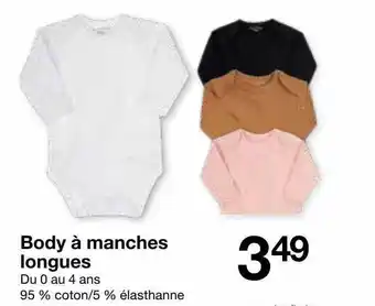 Zeeman Body à manches longues offre