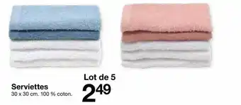 Zeeman Serviettes offre