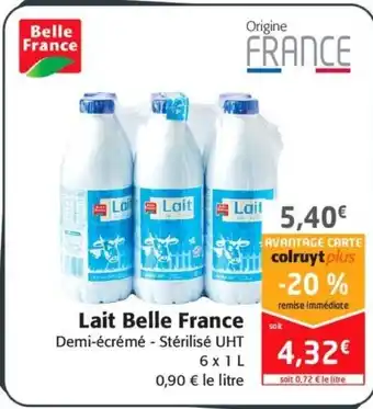 Colruyt Lait Belle France offre
