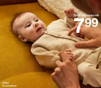 Zeeman Gilet nouveau-né offre