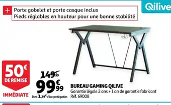 Auchan Bureau Gaming Qilive offre