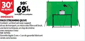 Auchan Pack Streaming Qilive offre