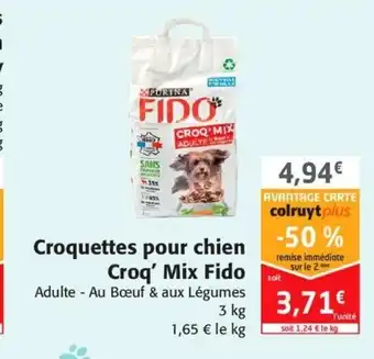 Colruyt Croquettes pour chien Croq' Mix Fido offre