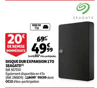 Auchan Seagate Disque Dur Expansion 1To offre