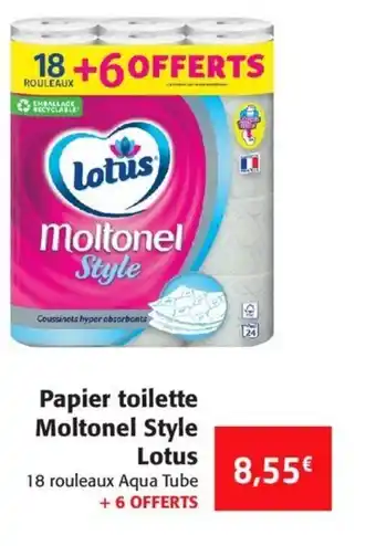 Colruyt Papier toilette Moltonel Style Lotus offre