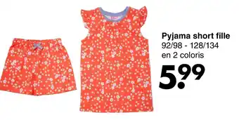 Wibra Pyjama short fille offre
