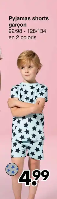 Pyjamas shorts garçon