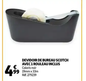 Auchan Devidoir de Bureau Scotch Avec 1 Rouleau Inclus offre
