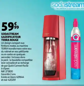 Auchan Sodastream Gazeificateur Terra Rouge offre