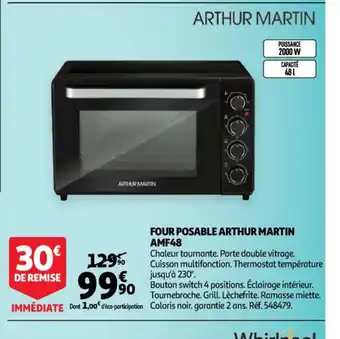 Auchan Arthur Martin Four Posable offre