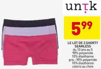 Stokomani Unik le lot de 3 shorty seamless offre