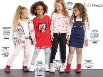 Stokomani Lili marelle le sweat ou la robe + tee-shirt ou les bottines vernies ou le pantalon slim ou la robe en molleton + legging ou offre