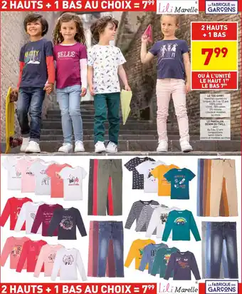 Stokomani Lili marelle le tee-shirt + le pantalon denim ou twill offre