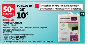 Auchan Protège Matelas offre