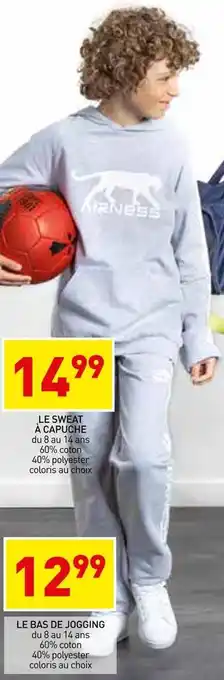 Stokomani Airness le sweat à capuche ou le bas de jogging offre