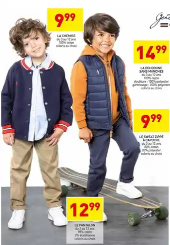 Stokomani Gentleman farmer la chemise ou la doudoune sans manches ou le sweat zippé à capuche ou le pantalon offre