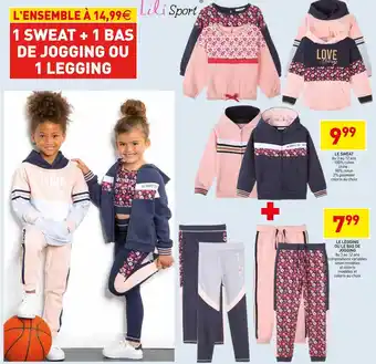 Stokomani 1 sweat + 1 bas de jogging ou 1 legging offre