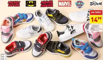 Stokomani Disney / marvel / paw patrol la paire de baskets offre