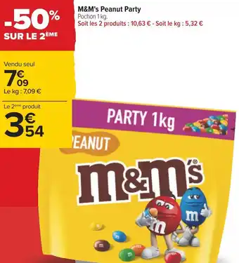 Carrefour M&m's m&m's peanut party offre