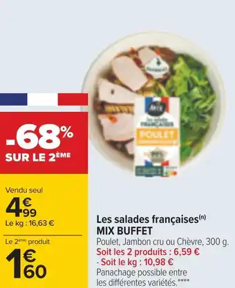 Mix buffet les salades françaises