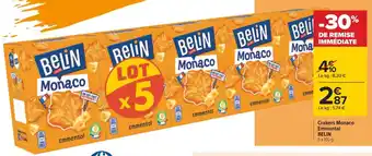 Carrefour Belin crakers monaco emmental offre